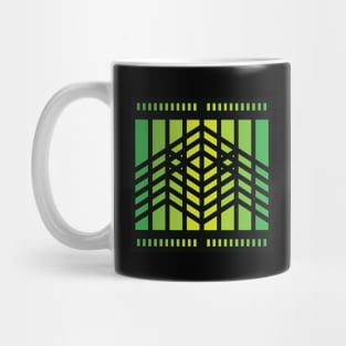 “Dimensional Space” - V.6 Green - (Geometric Art) (Dimensions) - Doc Labs Mug